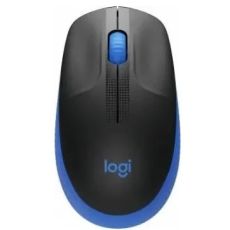 Мышь Logitech M190 оптическая, беспроводная, USB, черный/синий 910-005907