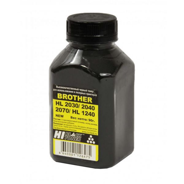 Тонер для картриджа Hi-Black BROTHER HL-2030/2040/2070/1240, BLACK, 90 Г.
